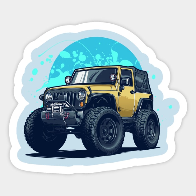 Strenght Offroad Truck Sticker by Aiqkids Design